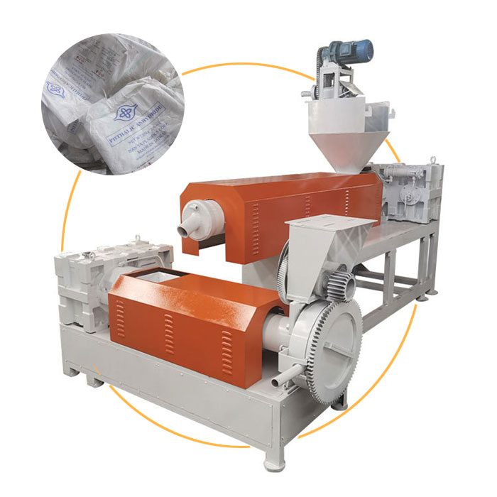 Waste Plastic Film Granulator with Side Force Feeder